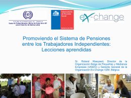 presentation Chile - Subsecretaría de Previsión
