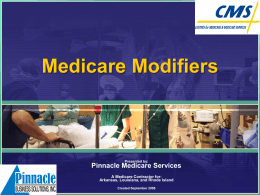 Medicare Modifiers