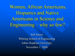 Women and Minorities in Science