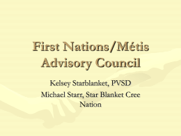 First Nations/Métis Advisory Council -