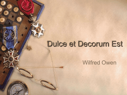 Dulce et Decorum Est - Amazon Web Services