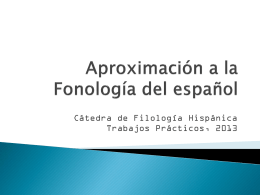 Diapositiva 1 - Filología Hispánica | Cátedra de