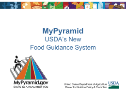 New”trition: the Revised Food Guidance System