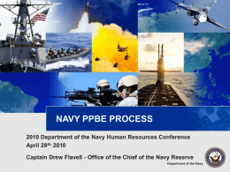 Navy Budget PPBE System