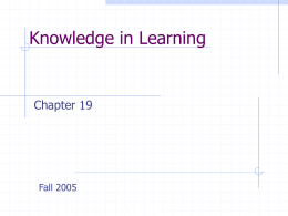 Knowledge in Learning - Arizona State University