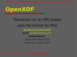 OpenXDF - PhysioNet