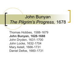 John Bunyan 1628-1688 - University of California,