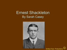 Ernest Shackleton By Sarah Casey - Below Zero -