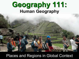 Geography 101 - People Pages: Faculty and Staff