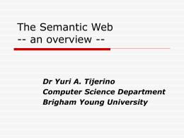 The Semantic Web -