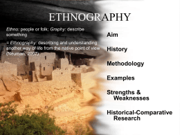 Ethnography - University of Idaho