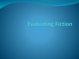 Evaluating Fiction