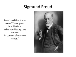 Freud - University of Idaho