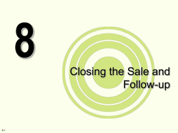 Cameron School of Business: Closing the Sale