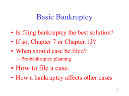 Basic Bankruptcy - Illinois Legal Aid
