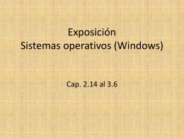 Exposición Sistemas operativos (Windows)