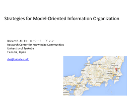 Model-Oriented Information Organization