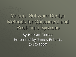 Modern Software Design Methods for Concurrent and