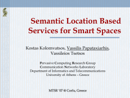 Semantic Location Based Services for Smart Spaces