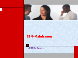 COBOL - Mainframes Online Training