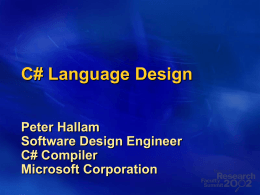C+ Language Design