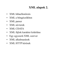 XML alapok 2 - Az Általános Informatikai Intézeti