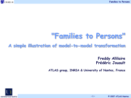 Use Case - Families to Persons