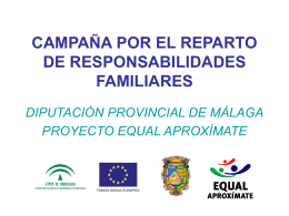 CAMPAÑA POR EL REPARTO DE TAREAS FAMILIARES