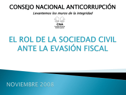 El rol de la sociedad civil ante la evasión fiscal