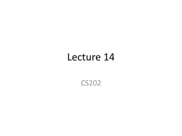 Lecture 14 - California State University, Los