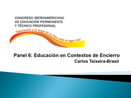 Panel 6: Educación en Contextos de Encierro