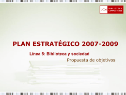 PLAN ESTRATÉGICO 2007-2009