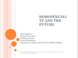 Homosexuality and the Future
