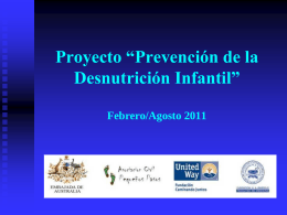 Proyecto “Prevención de la Desnutrición Infantil”