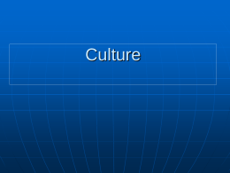 Lectures: Culture, Culture Dimensions, Normative