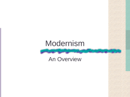 Modernism - Arizona State University