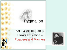 Pygmalion Act 2