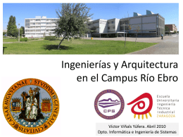 Ingeniería y Arquitectura en el Campus Río Ebro