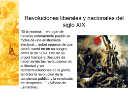 Clase 20: Revoluciones liberales y nacionales del