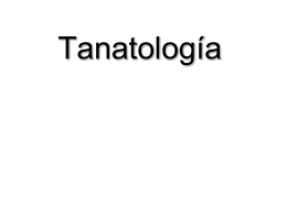 Tanatología - Justicia Forense