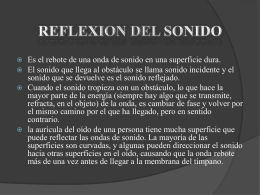 Reflexión (sonido) - Apreciación Sonora