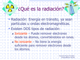 Radiación en las actividades laborales