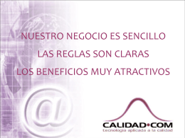 Presentación de Franquicia CALIDAD.COM