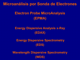 Microanálisis por sonda de electrones (EPMA)