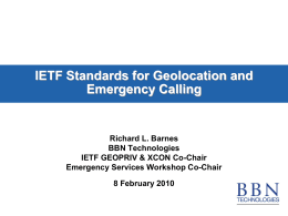 Internet Standards, VoIP, and 9-1-1