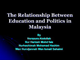 EDUCATION IN MALAYSIA