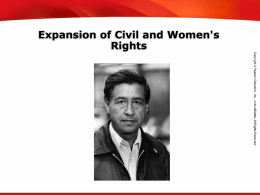 Expansion of Civil and Women`s Rights
