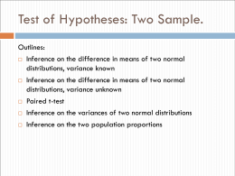 Statistical Interval for a Single Sample