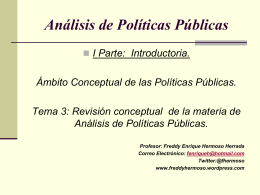 Análisis de Políticas Públicas
