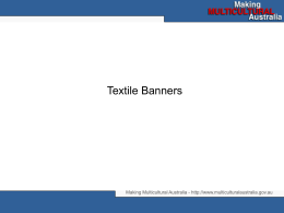 Textile Banners - multicultural Australia